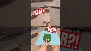 REAL parkour in VR MINECRAFT shorts minecraft [upl. by Patricia]