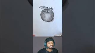 How to draw a apple with a pencil shorts [upl. by Longwood]