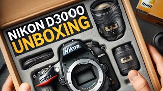 quotUnboxing the Nikon D3000 DSLR A quick look at its features accessories and first impressionsquot📷 [upl. by Rhiana]