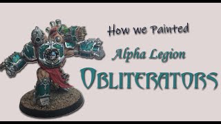 How to Paint Alpha Legion Obliterators And Helbrute [upl. by Gregorius353]