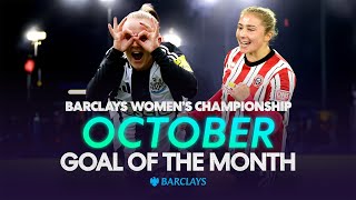 quotPick That OUTquot 😱  Barclays Goal of the Month October  Barclays Womens Championship [upl. by Wolfy]