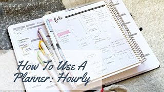 How to Use a Planner Hourly Layout [upl. by Atteuqahs]