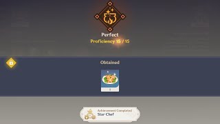 Star Chef Master 40 Recipes Achievement Complete Genshin Impact [upl. by Eiltan]