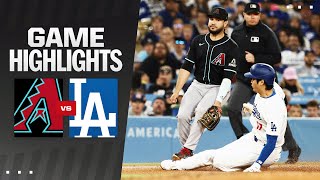 Dbacks vs Dodgers Game Highlights 52124  MLB Highlights [upl. by Lramaj177]