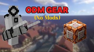 How To Make ODM Gear With Commands  MCPE Tutorial [upl. by Arlyn]