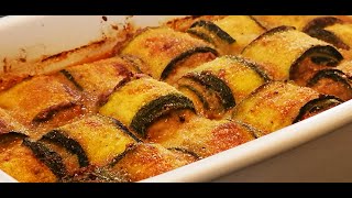 Roulés de courgettes farcis à la viande hachée aussi bons que sa présentation est belle à goûter [upl. by Jolie]