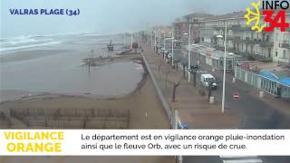 VIGILANCE ORANGE  VALRAS PLAGE 34 [upl. by Weiler]