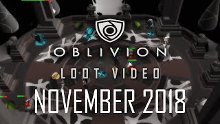 Oblivion PvM Monthly Drops  November 2018 OSRS [upl. by Carlene]