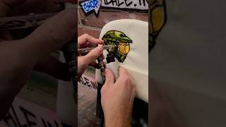 Painting Master Chief on a beanie [upl. by Sadnak]