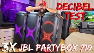 What I Learned from 1 vs 2 vs 3 JBL Partybox 710 Decibel Test [upl. by Gamin]