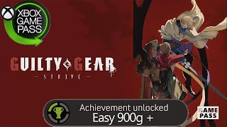 Easy 900  Gamerscore Achievement Guide Guilty Gear Strive Gamepass Xbox series xbox one and PC [upl. by Boehmer]