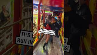 Girl struggles to walk on the treadmill Oktoberfest 🤣🍻  🎥 danluchsbacher  BVIRAL [upl. by Leumhs]