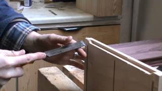 How to trim a notch in wood [upl. by Ogu]