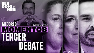 Mejores momentos del TERCER DEBATE presidencial [upl. by Cressler]