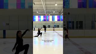 day 6 of learning how to figure skate at 25 years old ft my pro figure skater friend nai skating [upl. by Joliet427]