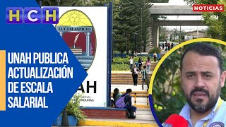 UNAH publica actualización de escala salarial sindicato señala que debe definirse vía diálogo [upl. by Aropizt816]