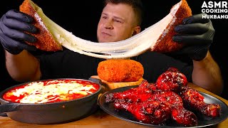 Сырные Токпокки Куринная Котлета с сыром ASMR MUKBANG АСМР МУКБАНГ 먹방 大食い たべるWith Whispering [upl. by Dorree154]