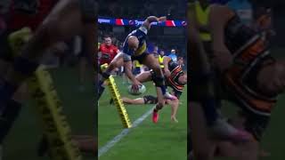 Which NRL try was the most difficult nrl podcast shorts storm warriors 2024 tiktok viral [upl. by Akenehs]