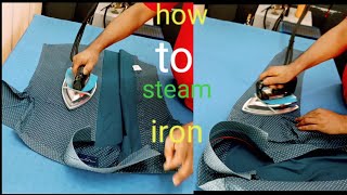 shirt ko press kaise karte hainhow to ironsteam iron [upl. by Nerok722]