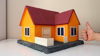 How to Make a House from Styrofoam  Strafordan Ev Nasıl Yapılır [upl. by Yruoc]