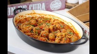 Pasta amp Risotto Tagliatelle met gehaktballetjes en geroosterde paprika [upl. by Morgenthaler295]