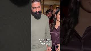 Rocking Star Yash AKA Rocky Bhai with Wife Radhika spotted in Bandra yash rockingstaryash kgf [upl. by Mahsih]