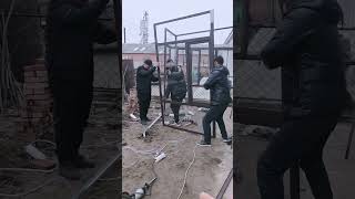 Exterior glass cabin installation process [upl. by Laeria495]