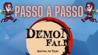 Guia passo a passo de como jogar demon fall no roblox [upl. by Atirrehs]