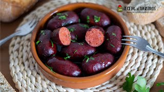 CHORICITOS al VINO TINTO  Una TAPA SENCILLA y RÁPIDA con SÓLO 3 INGREDIENTES [upl. by Anailuy]