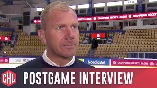 HV71 Jönköping vs Esbjerg Energy postgame interviews [upl. by Ellehcer]