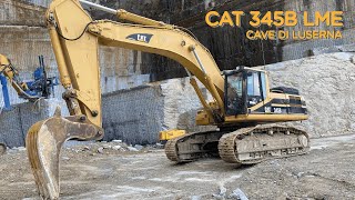 CAT 345B amp CAT330C – Un giorno nelle cave della pietra di Luserna con Alpe Srl caterpillar cat [upl. by Eidak]