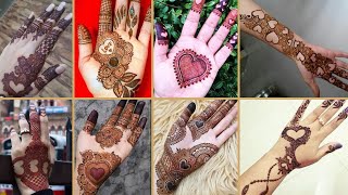 Heart Shape Mehandi Design  Dil wale Mehndi ke Design [upl. by Atinrahs]