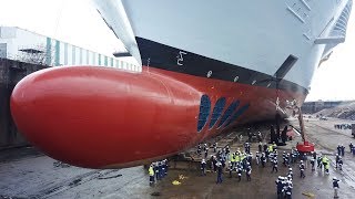 Symphony Of The Seas in dry dock  The largest cruise ship in the world [upl. by Aneek]