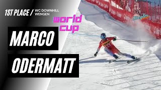 Marco Odermatt WC DH Wengen 11124 [upl. by Sinnod714]