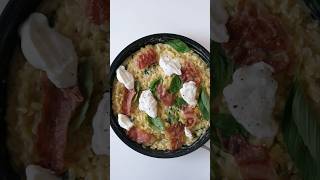 Make Orzo Carbonara for under £8 🥓healthyrecipes easydinner pasta cookingtips budgetfriendly [upl. by Shih]