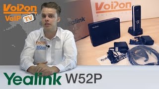 Yealink W52P DECT Phone SIPW52P Video Review  Unboxing [upl. by Rehpetsirhc]