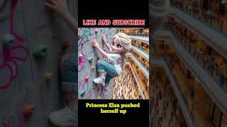 Princess Elsas Daring Climb Without Safety Ropes Superpowers Unleashed at the Mall [upl. by Dorreg]