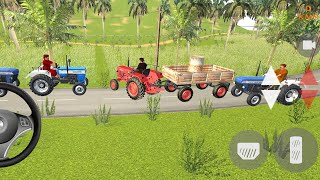 Best Tractor Wala Game  Indian Tractor indian Tractor Driving 3Dfour tractor 4x4 game [upl. by Helsell]