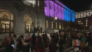 Transgender Day of Remembrance vigil held in San Francisco [upl. by Htiel]