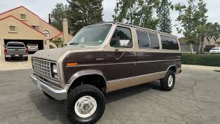 1981 ford econoline château 4x4 van for sale [upl. by Ihcalam]