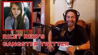 Chris DElia  Riley Reid Has a Gangster Twitter Account [upl. by Idrahs]