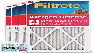 Filtrete 16x25x1 AC Furnace Air Filter MERV 11 MPR 1000 Micro Allergen Review [upl. by Elrod239]