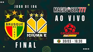 JOGO COMPLETO BRUSQUE X CRICIÚMA  FINAIS  JOGO DE IDA  CATARINENSE 2024 [upl. by Foscalina]