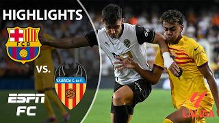 LEWANDOWSKI SHOWED OUT 🔥 Valencia vs Barcelona  LALIGA Highlights  ESPN FC [upl. by Eiclek43]