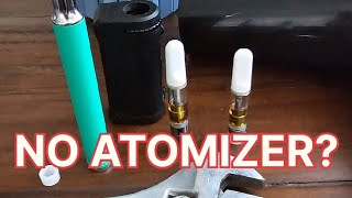 No Atomizer No Problem  Change Oil Cartridge Container  Fix 510 Battery Cart Broken Vape Fix Yocan [upl. by Sivat930]