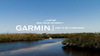 Garmin Marine GPS Tutorials How to Set a Waypoint [upl. by Pavlov]