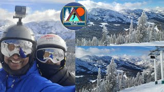 Skiing at Brighton Ski Resort Salt Lake City Utah Jan 2024 [upl. by Anilat]