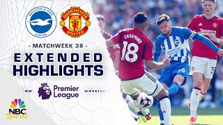 Brighton v Manchester United Matchweek 38  PREMIER LEAGUE HIGHLIGHTS  5192024  NBC Sports [upl. by Ahsead]