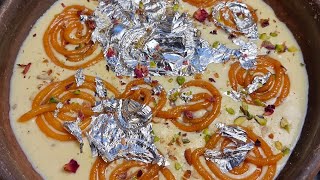 Jalebi Rabdi with quotGITS quot Instant dessert mix  3 easy steps  15 mins recipe foodzeee [upl. by Annie]