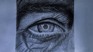 Drawing hyper realistic eye time laps🔥🔥 [upl. by Brandi]